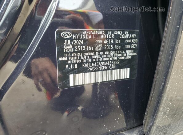 KMHL64JA9SA435232 2025 HYUNDAI SONATA Black Widok komory silnika