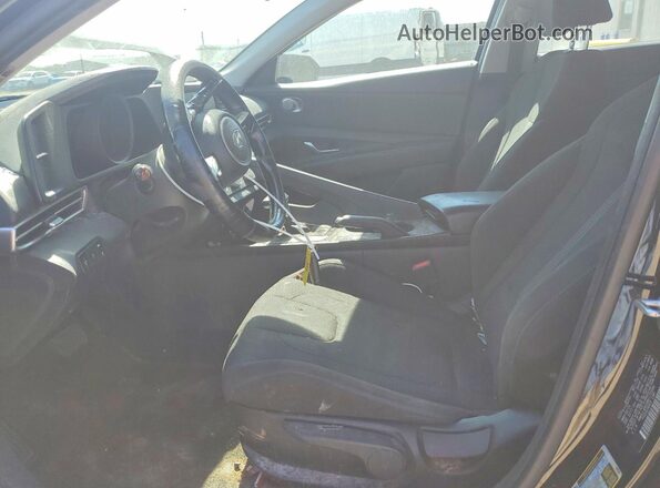 KMHLL4AG2MU173584 2021 HYUNDAI ELANTRA Черный Вид салона спереди