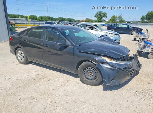 KMHLL4AG2MU173584 2021 HYUNDAI ELANTRA Черный Передняя правая четверть