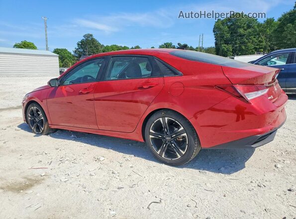 KMHLL4AG2PU388211 2023 HYUNDAI ELANTRA Red Հետևի ձախ