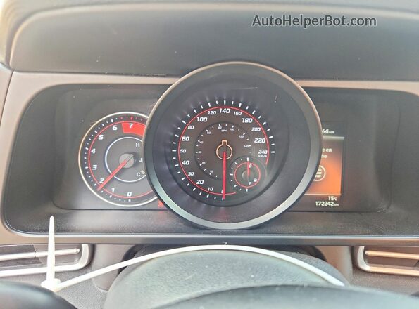 KMHLM4AG3MU166317 2021 HYUNDAI ELANTRA White Вид щитка приладів
