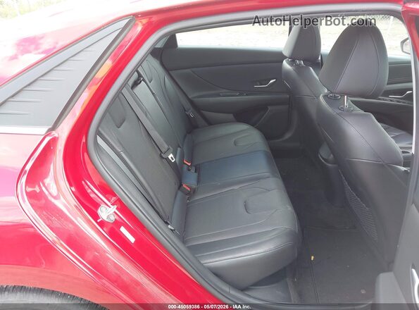 KMHLN4AJ0PU034371 2023 HYUNDAI ELANTRA HYBRID Красный Вид наклейки с VIN-кодом