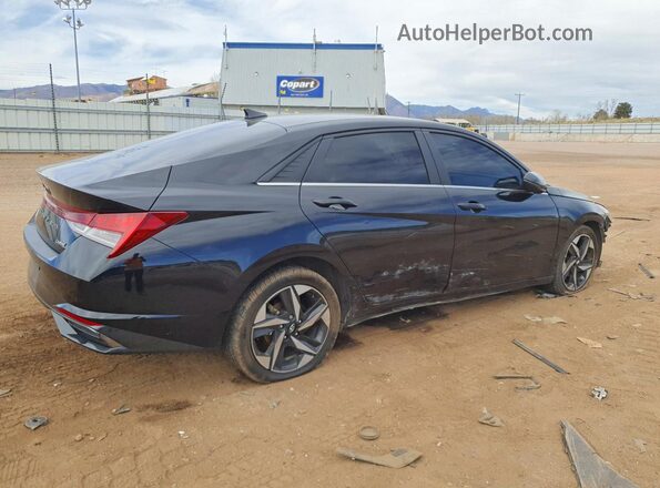 KMHLP4AG4PU371575 2023 HYUNDAI ELANTRA Черный Задняя правая четверть