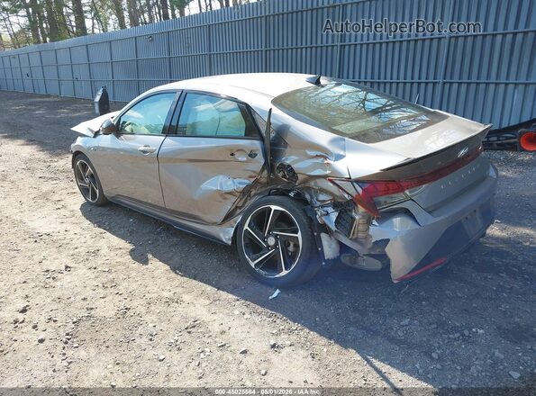 KMHLR4AF0PU407389 2023 HYUNDAI ELANTRA Серебряный Задняя левая четверть