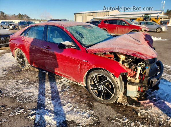 KMHLR4AF0PU489642 2023 HYUNDAI ELANTRA Красный Передняя правая четверть