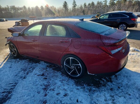 KMHLR4AF0PU489642 2023 HYUNDAI ELANTRA Красный Задняя левая четверть
