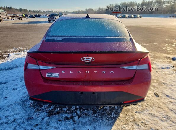 KMHLR4AF0PU489642 2023 HYUNDAI ELANTRA Красный Вид сзади