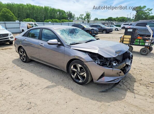 KMHLS4AG0PU555958 2023 HYUNDAI ELANTRA Серый Передняя правая четверть