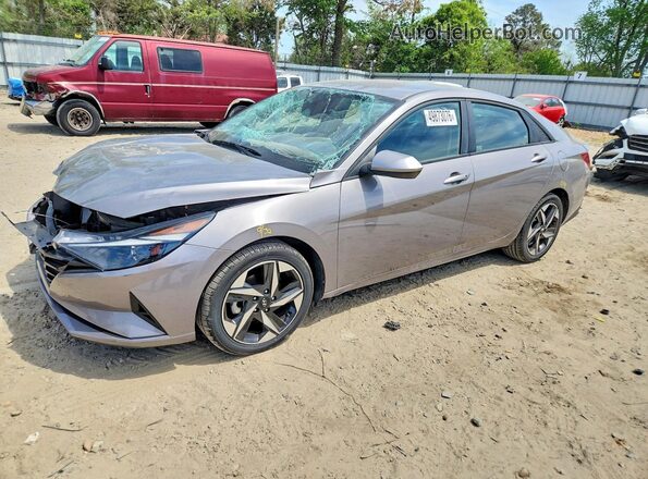 KMHLS4AG0PU555958 2023 HYUNDAI ELANTRA Серый Передняя левая четверть