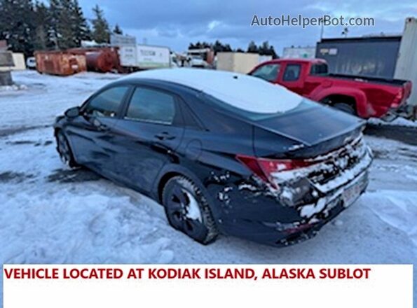 KMHLS4AG1MU064889 2021 HYUNDAI ELANTRA Black Tył lewy