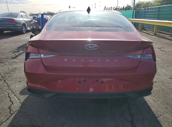 KMHLS4AG3PU417864 2023 HYUNDAI ELANTRA Темно-бордовый Вид сзади