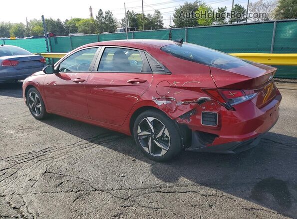 KMHLS4AG3PU417864 2023 HYUNDAI ELANTRA Темно-бордовый Задняя левая четверть