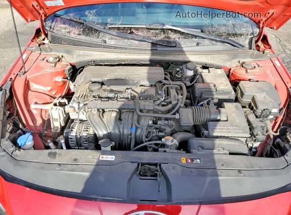 KMHLS4AG3PU417864 2023 HYUNDAI ELANTRA Темно-бордовый Вид задней части салона