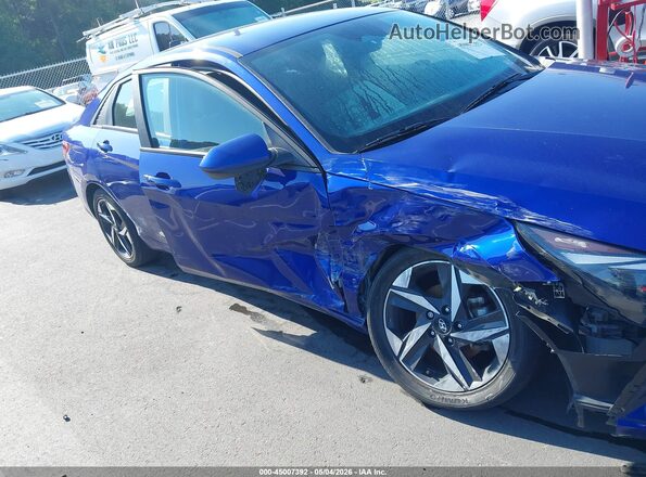 KMHLS4AG3PU436219 2023 HYUNDAI ELANTRA Blue Դիմացի տեսք
