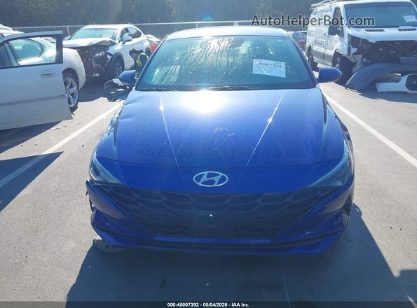 KMHLS4AG3PU436219 2023 HYUNDAI ELANTRA Blue Սարքավորումների վահանակի տեսք