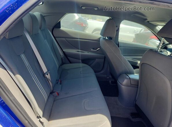 KMHLS4AG4MU128181 2021 HYUNDAI ELANTRA Blue Вид задніх сидінь