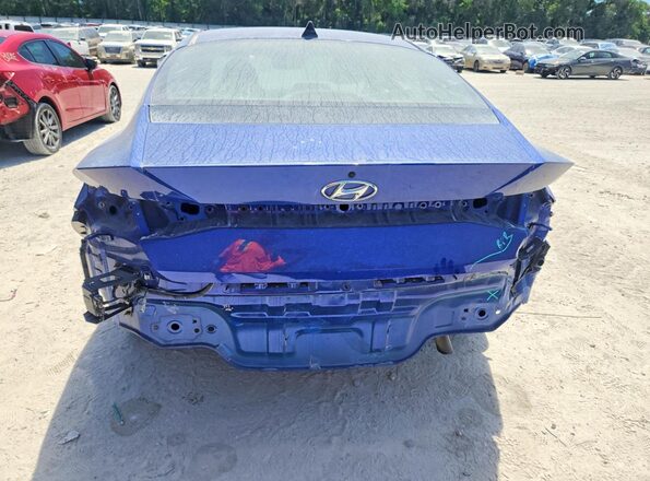 KMHLS4AG4MU128181 2021 HYUNDAI ELANTRA Blue Вид ззаду