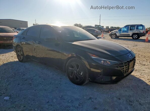 KMHLS4AG4NU227441 2022 HYUNDAI ELANTRA Черный Передняя правая четверть