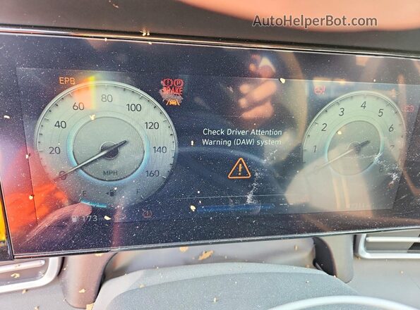 KMHLS4AG5PU506111 2023 HYUNDAI ELANTRA Синий Вид щитка приборов