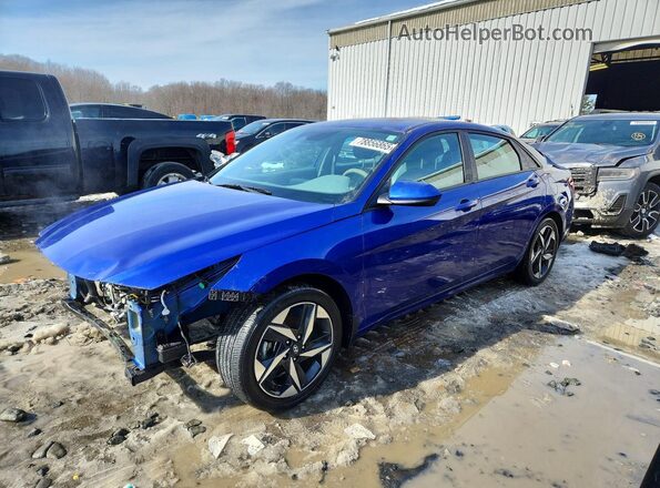 KMHLS4AG5PU506111 2023 HYUNDAI ELANTRA Синий Передняя левая четверть