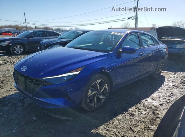 KMHLS4AG5PU615572 2023 HYUNDAI ELANTRA Синий Передняя левая четверть