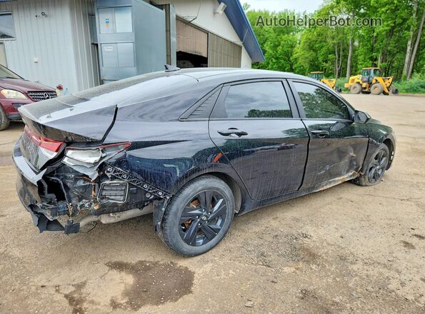 KMHLS4AG6NU317903 2022 HYUNDAI ELANTRA Черный Задняя правая четверть