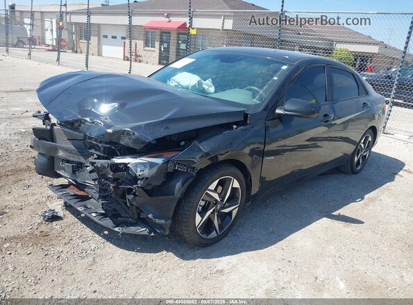 KMHLS4AG7PU429936 2023 HYUNDAI ELANTRA Black Przód lewy