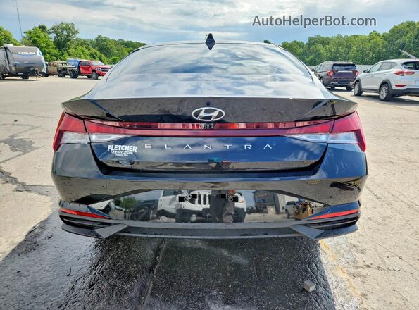 KMHLS4AG8PU444428 2023 HYUNDAI ELANTRA Black Rear view