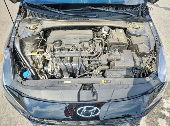 KMHLS4AG8PU444428 2023 HYUNDAI ELANTRA Black Rear interior view