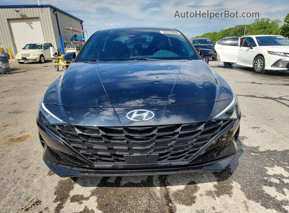 KMHLS4AG8PU444428 2023 HYUNDAI ELANTRA Black Front view