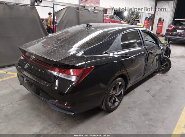 KMHLS4AG8PU446115 2023 HYUNDAI ELANTRA Черный Задняя правая четверть