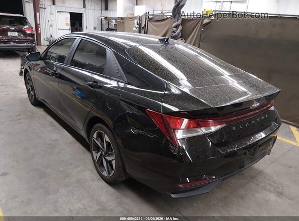 KMHLS4AG8PU446115 2023 HYUNDAI ELANTRA Черный Задняя левая четверть
