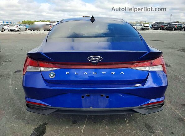 KMHLS4AG9PU426567 2023 HYUNDAI ELANTRA Blue Widok z tyłu
