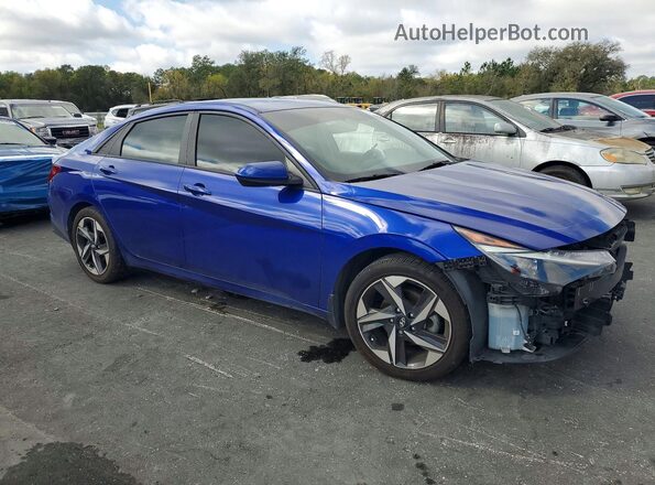 KMHLS4AG9PU426567 2023 HYUNDAI ELANTRA Blue Przód prawy