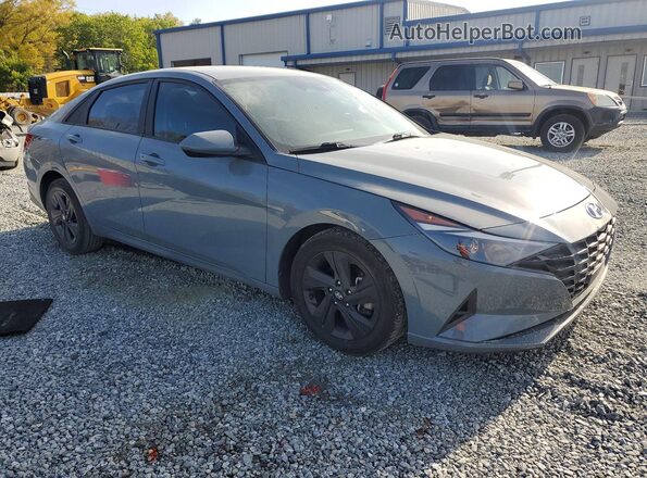 KMHLS4AGXMU136687 2021 HYUNDAI ELANTRA Серый Передняя правая четверть