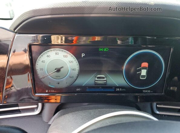 KMHLS4AGXMU136687 2021 HYUNDAI ELANTRA Серый Вид щитка приборов