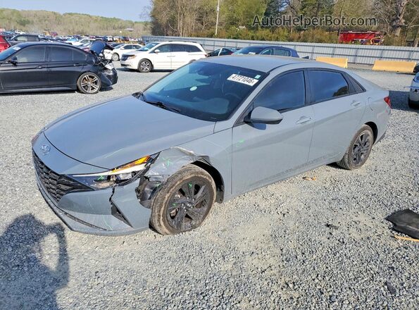 KMHLS4AGXMU136687 2021 HYUNDAI ELANTRA Серый Передняя левая четверть