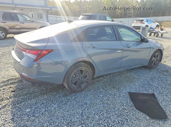 KMHLS4AGXMU136687 2021 HYUNDAI ELANTRA Серый Задняя правая четверть