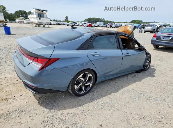 KMHLS4AGXPU442597 2023 HYUNDAI ELANTRA Серый Задняя правая четверть