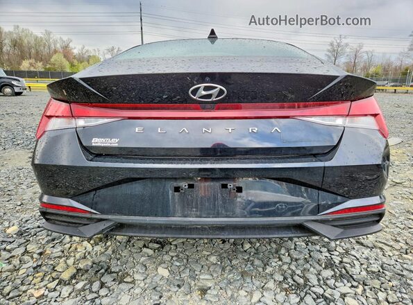 KMHLS4AGXPU582228 2023 HYUNDAI ELANTRA Black უკანა ხედი