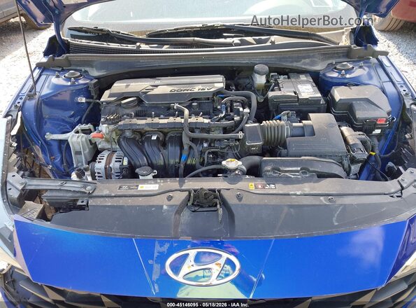 KMHLS4AGXPU596775 2023 HYUNDAI ELANTRA Blue Widok z tyłu