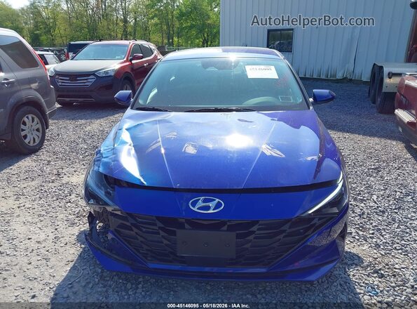 KMHLS4AGXPU596775 2023 HYUNDAI ELANTRA Blue Widok zestawu wskaźników