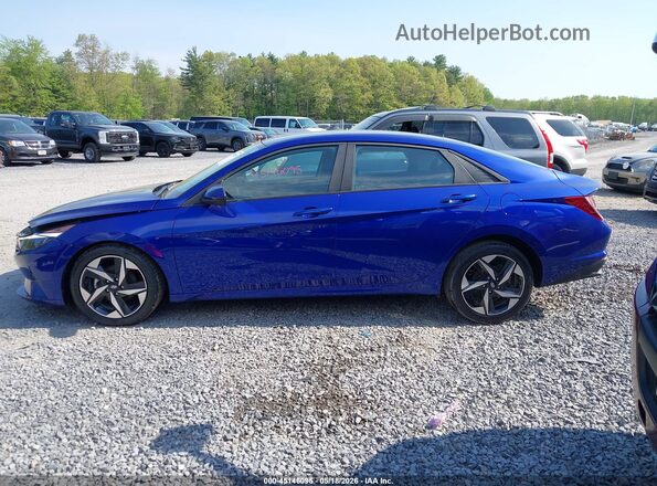 KMHLS4AGXPU596775 2023 HYUNDAI ELANTRA Blue Widok wnętrza 360 stopni