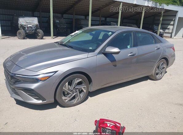 KMHLS4DG4SU936586 2025 HYUNDAI ELANTRA Silver Առջևի ձախ երեք քառորդ տեսարան