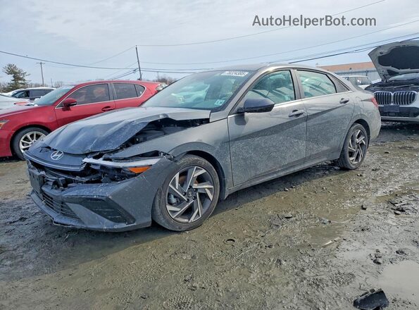 KMHLS4DG6SU873149 2025 HYUNDAI ELANTRA Gray Vista tres cuartos delantera izquierda