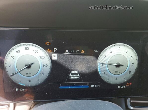 KMHLS4DG8RU747448 2024 HYUNDAI ELANTRA Белый Вид щитка приборов