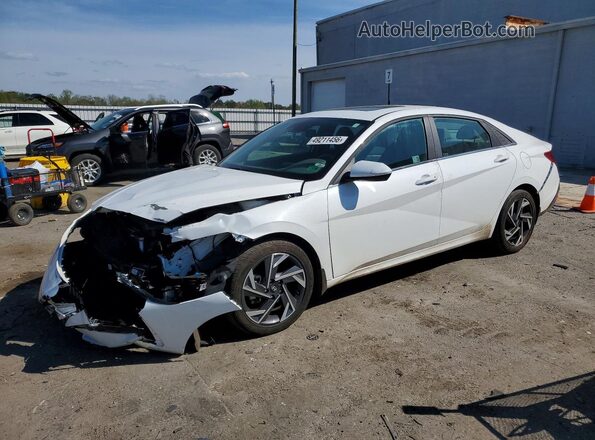 KMHLS4DG8RU747448 2024 HYUNDAI ELANTRA Белый Передняя левая четверть