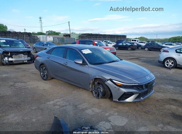 KMHLS4DGXSU971553 2025 HYUNDAI ELANTRA Серебряный Передняя правая четверть