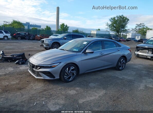 KMHLS4DGXSU971553 2025 HYUNDAI ELANTRA Серебряный Передняя левая четверть