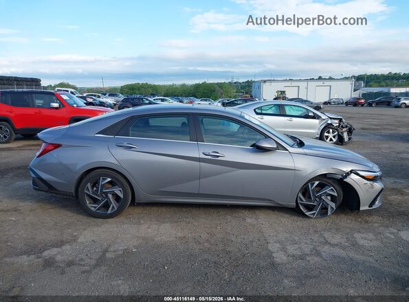 KMHLS4DGXSU971553 2025 HYUNDAI ELANTRA Серебряный Вид задней части салона